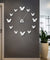 Frameless DIY Wall Clock 3D Mirror Butterflies Wall Watch Large Wall Clock For Living Room Bedroom Home Decor Big Time Clock