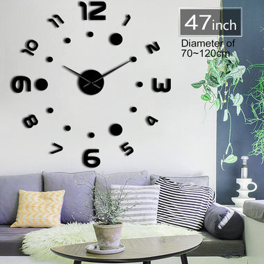 New Real Special Watch Quartz Wall Clocks 3D Acrylic DIY Wall Art Giant Clock Design Luxury Large Decorative Clocks Duvar Saati