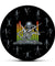 DJ Skull Skeleton Mixing Music Party Wall Clock With Funny Dancing Skeletons As Numbers Halloween Home Decor Hanging Wall Watch