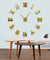 Modern DIY Large Wall Clock 3D Mirror Surface Sticker Home Decor Art Giant Wall Clock Watch With Roman Numerals Big Clock