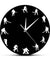 Hockey Minimalist Design Wall Clock Ice Hockey Field Hockey Sports Room Wall Decor Team Game Hockey Players Modern Wall Clock
