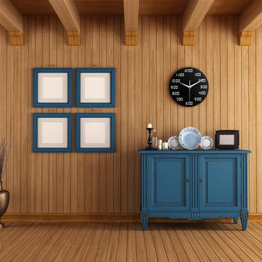 Analogous Digital Wall Clock Humorously Designed Round Wall Clock In Digital Display Indoor Home Decor Simple Clock Wall Watch