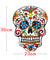 Mexican Dia De Los Muertos Day of the Dead Wall Clock Floral Skull Modern Wall Clock Candy Sugar Skull Halloween Wall Decor