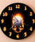 Demon Skull In Fire With Burning Numbers Modern Wall Clock Heavy Metal Flaming Hell Death Skull Wall Watch Halloween Horror Art