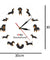 Cute Doxie Cartoon Style Dachshund Wall Clock Dog Breed Timepiece Sausage Dog Modern Wall Watch With Saying I Love Dachshund