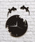 Abstract Wall Art Geckos Escape From The Clock Gecko Wall Clock Salamander Gecko Lizard Silhouette Reptile Designed Wall Clock