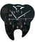 Mirror Effect Tooth Dentistry Wall Clock Laser Cut Decorative Dental Clinic Office Decoration Teeth Care Dental Surgeon Gift