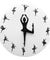 Ballerina Girl Wall Clock Dancing Lady Clock Hands Silent Movement Modern Wall Clock Dancing Room Decoration Swan Lake Art