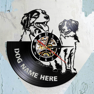Kooikerhondje Wall Clock Cusutom Dog Name Vinyl Record Clock Nederlandse Dog Breed Personalised Small Cager Dog Kooiker Clock