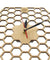 Minimal honeycomb Wood Wall Clock Hexagonal Home Decor Geometric Wall Clock Bee Lover Gift Contemporary Rustic Wood Clock Watch