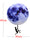 Blue Moon Swinging Pendulum Clock Astronomy Home Decor Funny Wall Clock Lunar Blue Moon Clock with Swinging Silhouette Pendulum