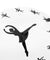 Ballerina Wall Clock Dancing Girl Modern Quartz Movement Decorative Wall Watch Dancing Studio Wall Art Ballet Gifts For Her