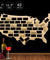 USA Wine Cork Map Wine Cork Reused Display Wall Map Wine Cork Trap Collection USA Wall Art Wine Lovers Gift Plywood Craft Map