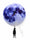 Blue Moon Swinging Pendulum Clock Astronomy Home Decor Funny Wall Clock Lunar Blue Moon Clock with Swinging Silhouette Pendulum
