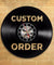 Vintage Custom Vinyl Record Wall Clock Custom Order Your design Your logo Your Personal Personalized Vinyl Clock