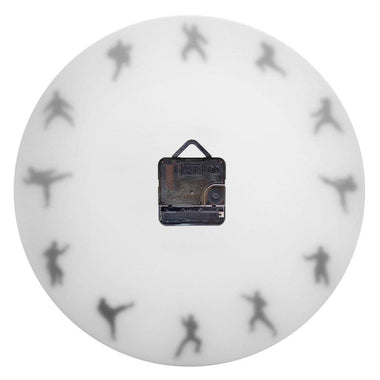 Taekwondo Karate Wall Clock Martial Arts Karate Club Modern Wall Decor Fighting Sports Kung Fu Exclusive Wall Clock Watch