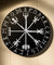 Viking Pagan Asatru Runic Compass Wall Clock Vegvisir Rune Circle Viking Norse Mythology Simple Modern Clock Watch Helm of Awe
