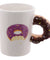 The Donut Mug Delicious Pink Icing Chocolate Doughnut Coffee Mug Novelty Milk Mug Tea Cup Best Gift Idea