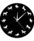 Wild and Free Running Horse Animal Wall Decor Clock Cowboy Horserider Decorative Wall Clock Minimalist Design Horse Wall Watch