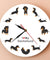 Cute Doxie Cartoon Style Dachshund Wall Clock Dog Breed Timepiece Sausage Dog Modern Wall Watch With Saying I Love Dachshund
